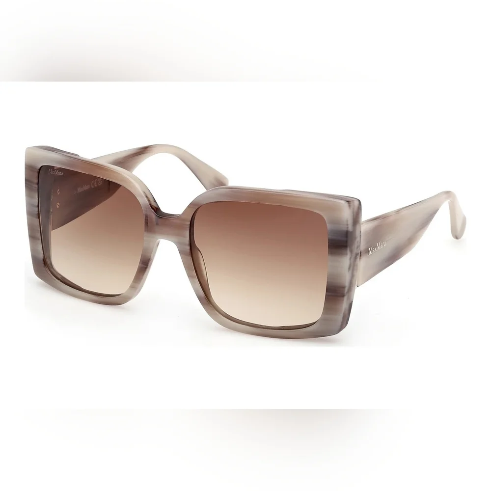 NWT MaxMara Hinge MM0131 - 20F Sunglassea W/ Case And Dust Cloth display picture 1